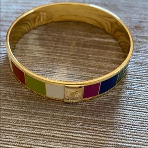 Coach multi colored enameled cuff